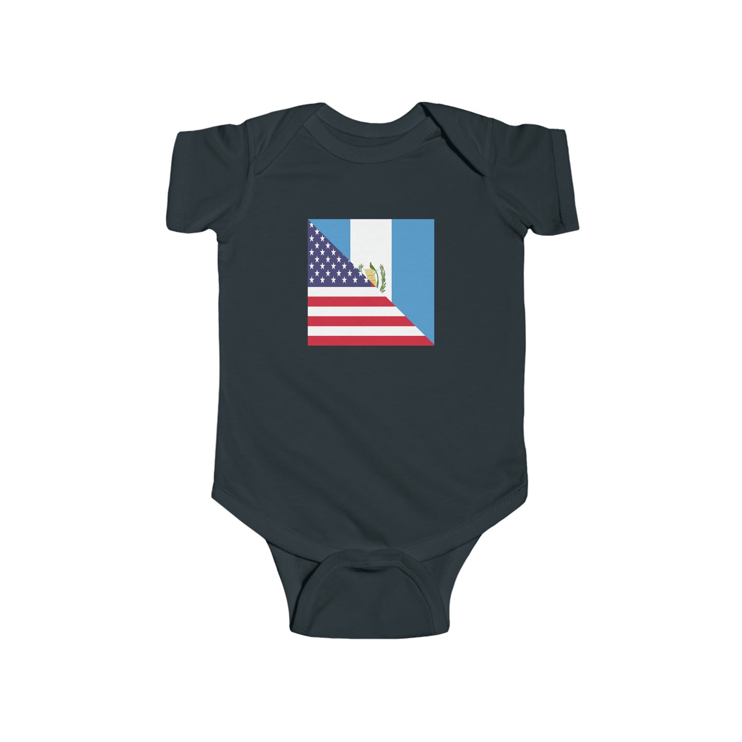 Guatemalan American Flag Baby Bodysuit | Unisex Guatemala USA Newborn Boy Girl