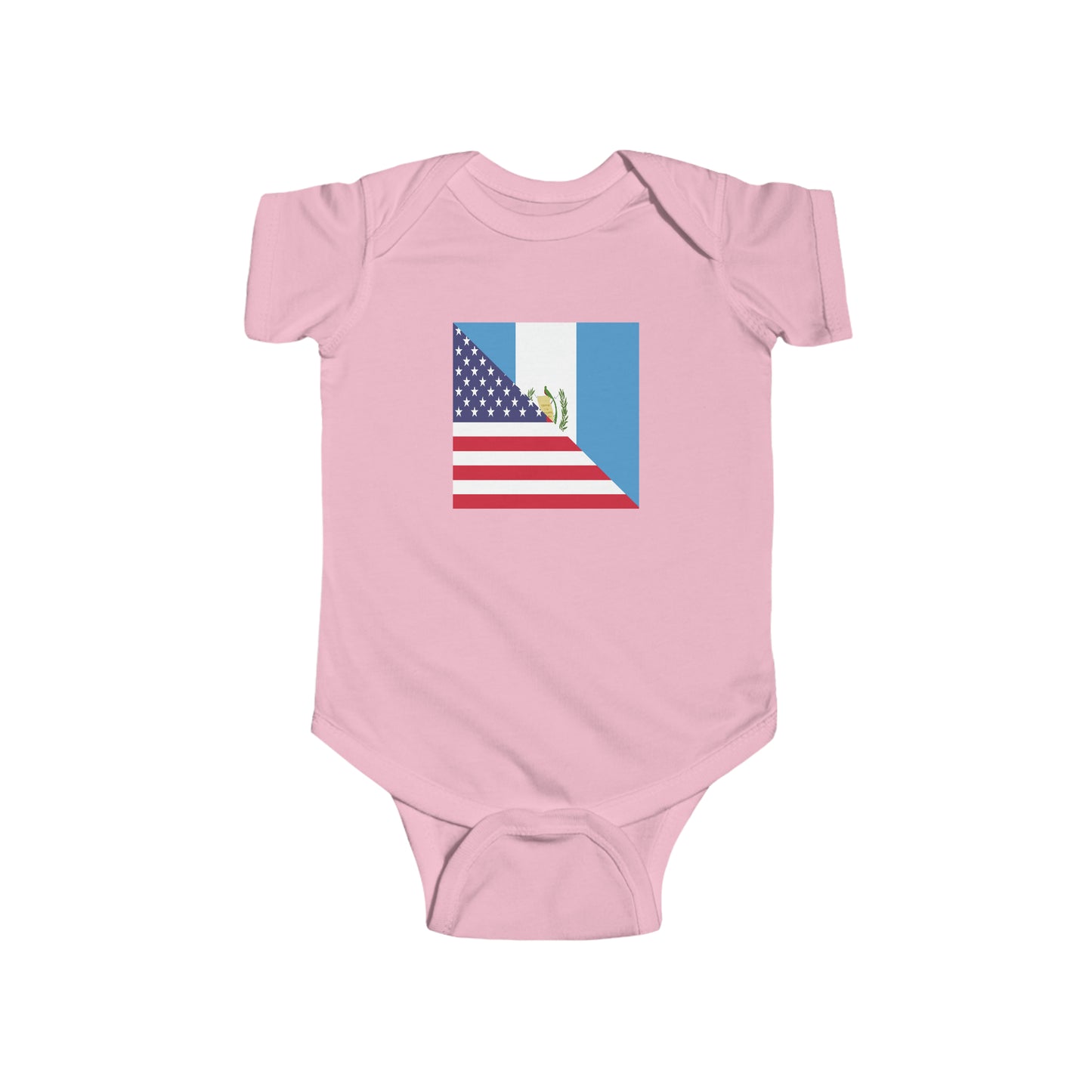 Guatemalan American Flag Baby Bodysuit | Unisex Guatemala USA Newborn Boy Girl