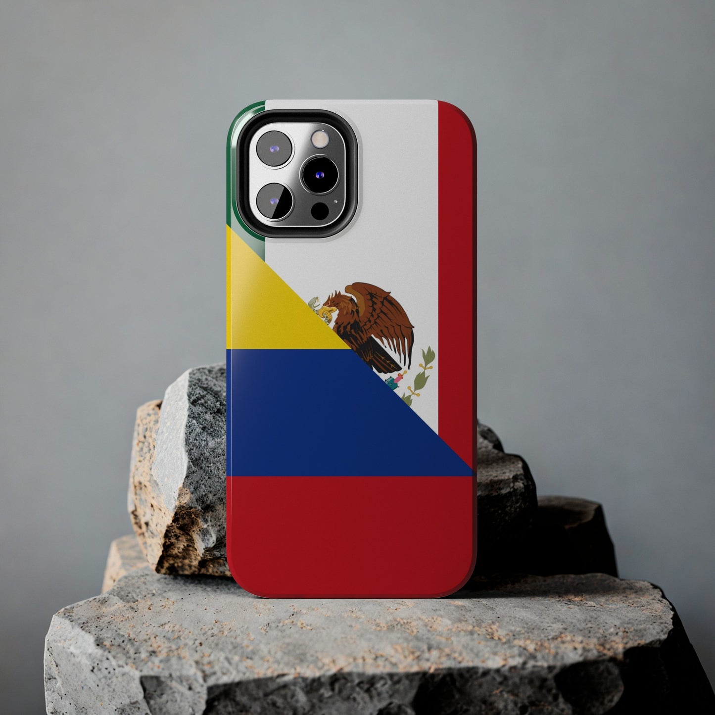 Mexican Colombian Flag Half Mexico Colombia Tough Phone Cases