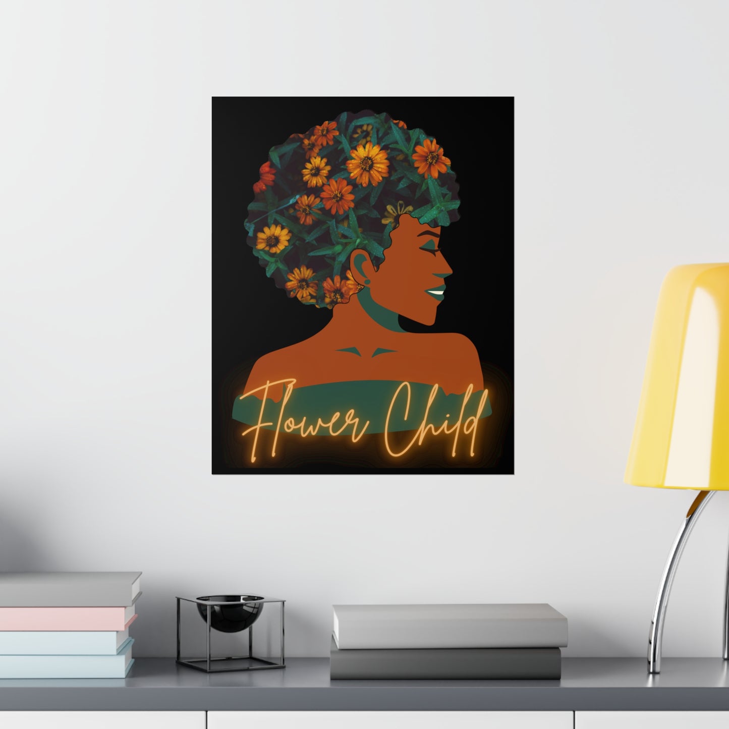 Flower Child |Earth Lady  Premium Matte Poster