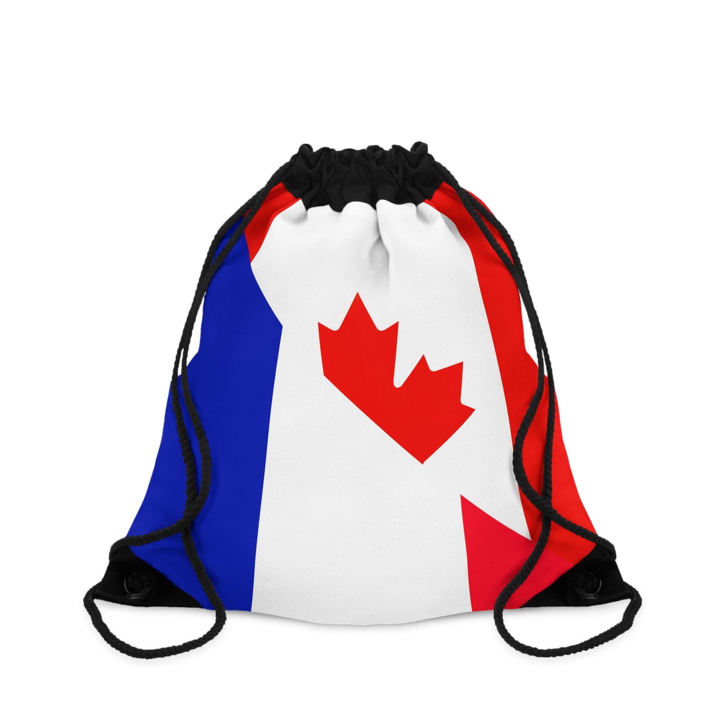 French Canadian Flag France Canada Drawstring Bag