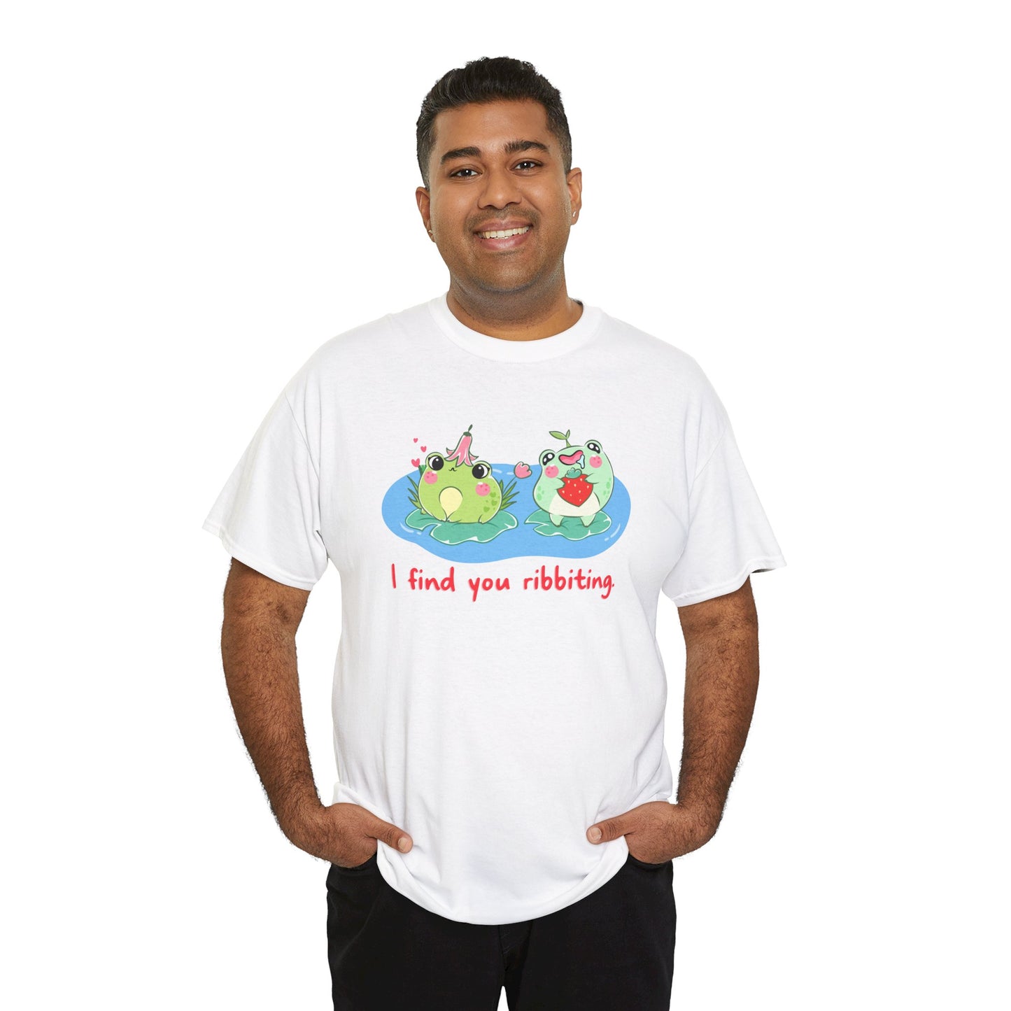 I Find You Ribbiting Frog Pun T-Shirt | Unisex Tee Shirt