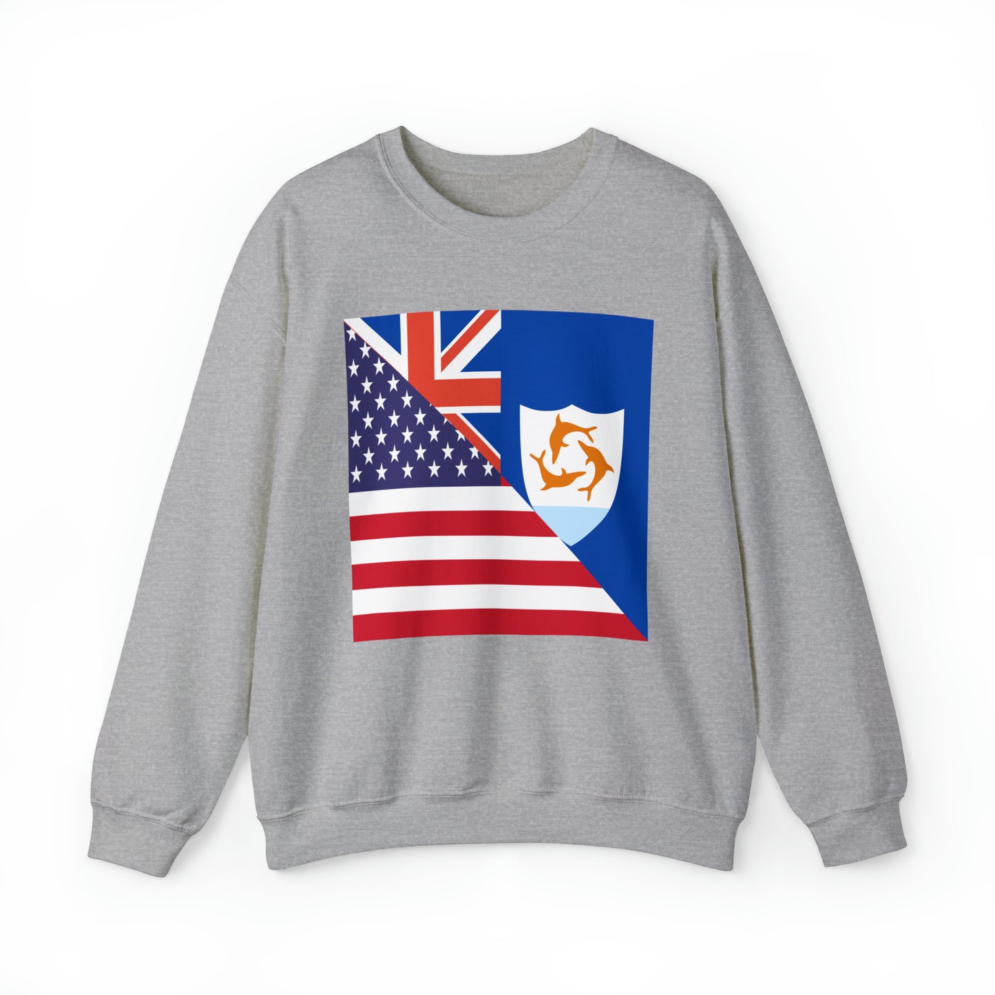 Anguillan American Flag Anguilla USA Unisex Sweatshirt
