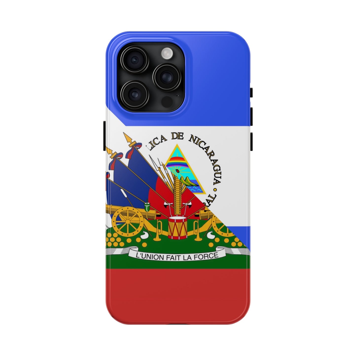 Haiti Nicaragua Flag Haitian Nicaraguan Tough Phone Cases