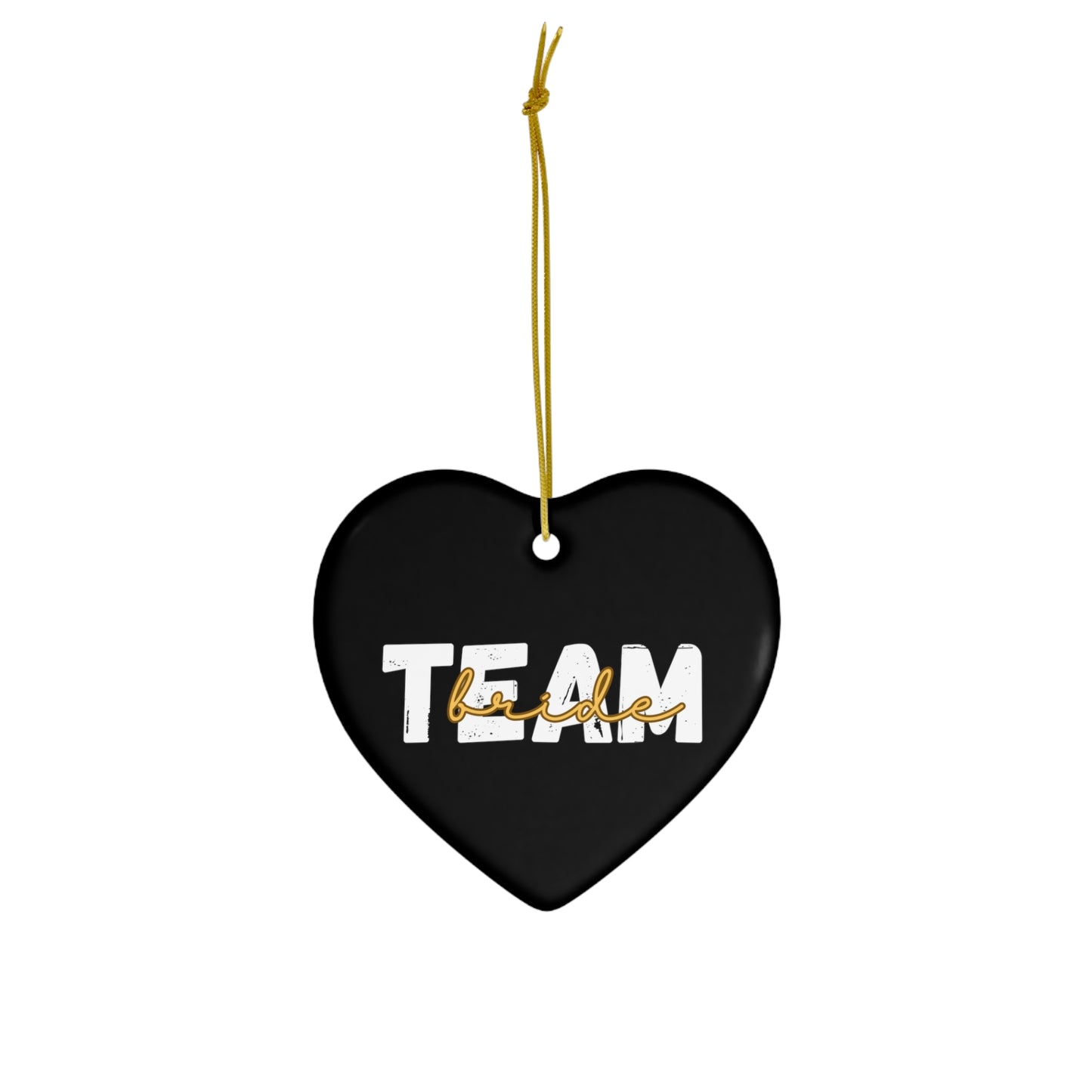 Team Bride Squad Bridal Shower Wedding Gift Ceramic Ornament | Christmas Tree Ornaments