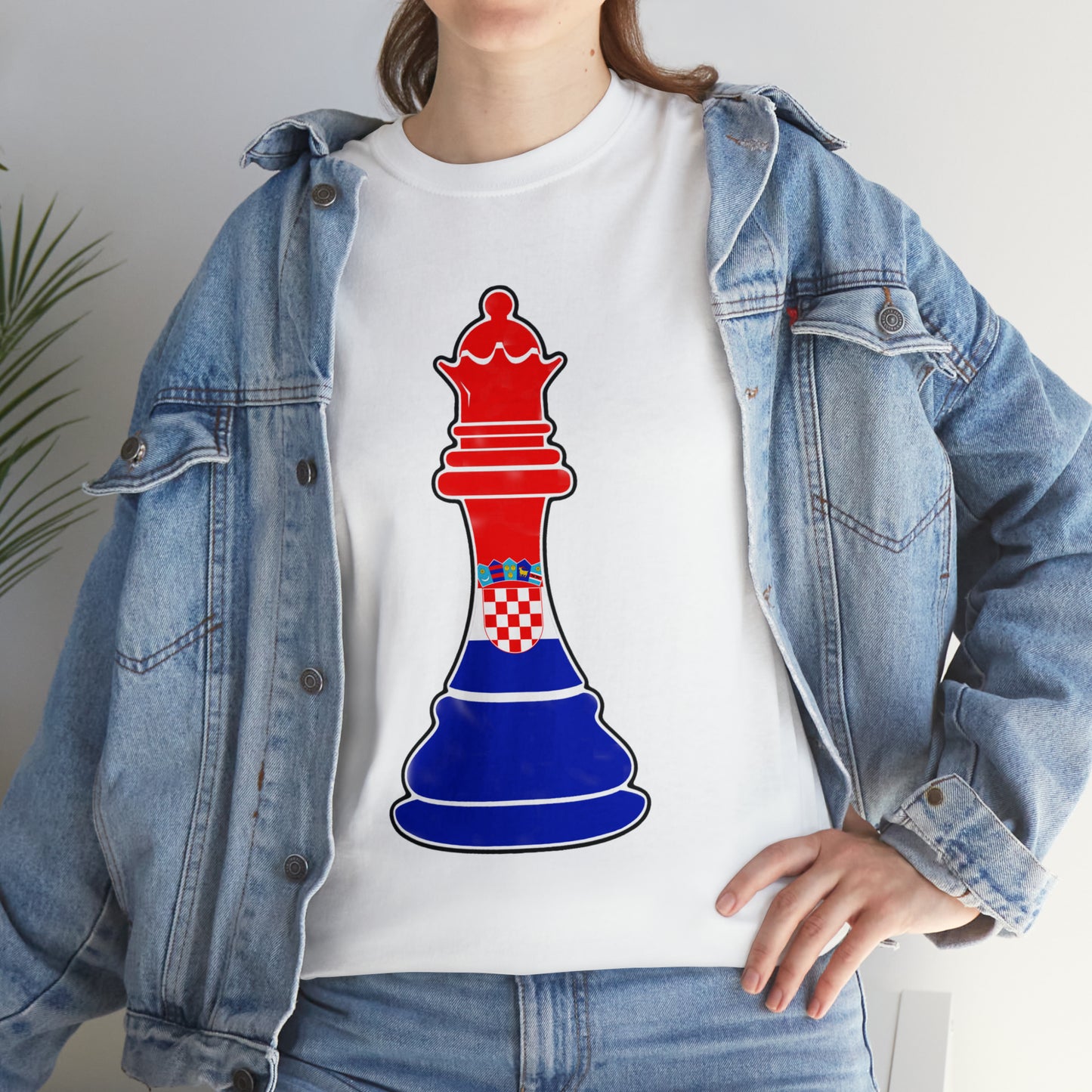 Croatian Queen Flag Chess Piece Croatia T-Shirt | Unisex Tee Shirt