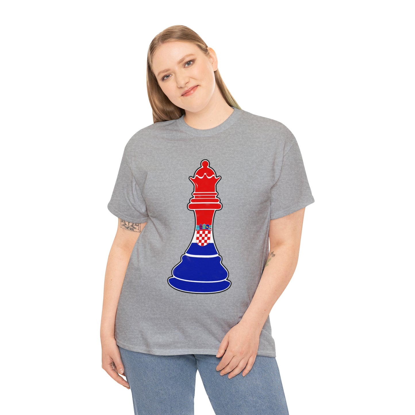 Croatian Queen Flag Chess Piece Croatia T-Shirt | Unisex Tee Shirt