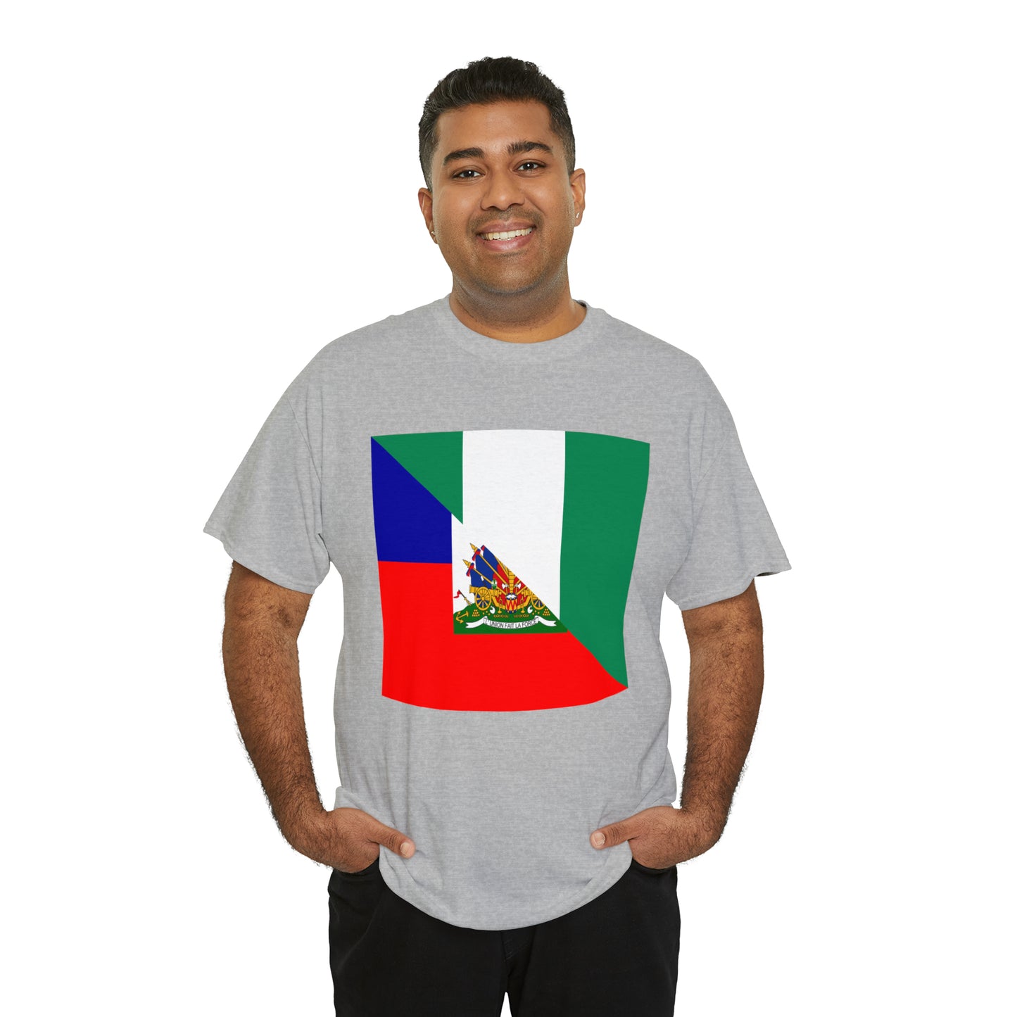 Haitian Nigerian Flag Half Haiti Nigeria T-Shirt | Unisex Tee Shirt