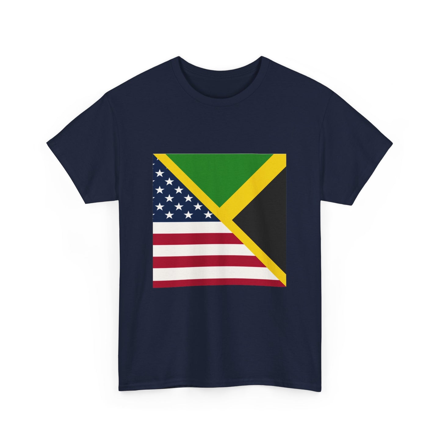 Jamaican American Flag Tee | Half Jamaica USA