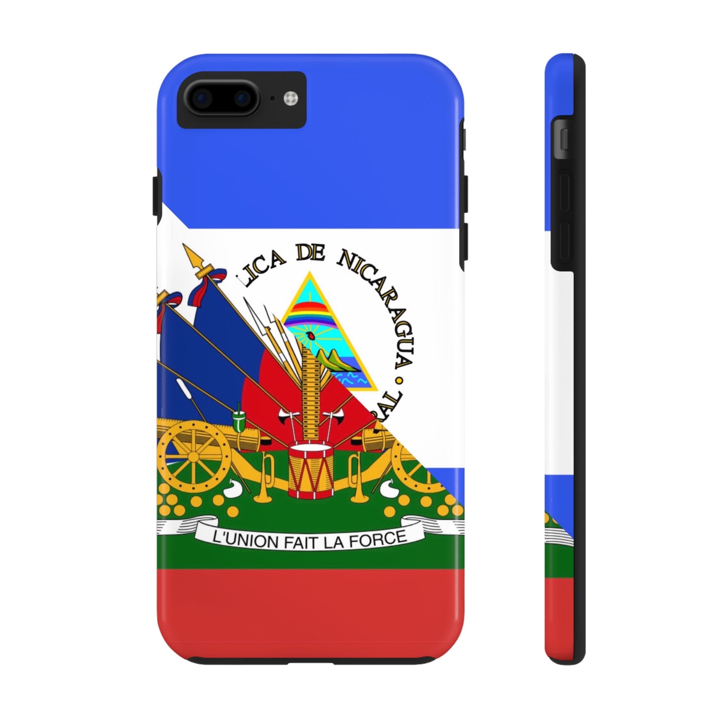 Haiti Nicaragua Flag Haitian Nicaraguan Tough Phone Cases