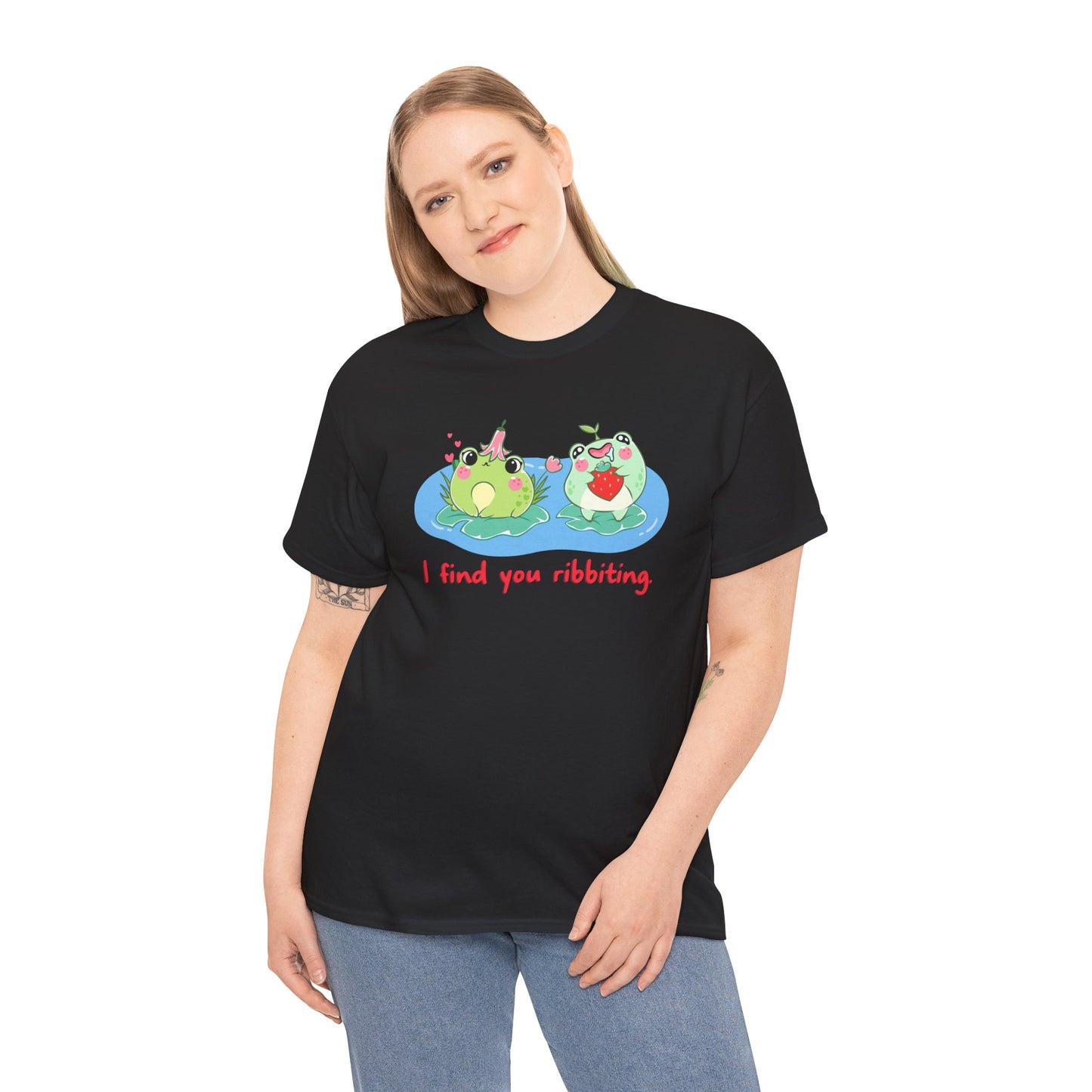 I Find You Ribbiting Frog Pun T-Shirt | Unisex Tee Shirt