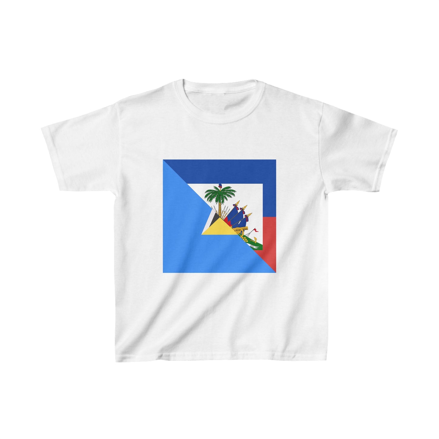 Kids Haiti St Lucia Flag Haitian T-Shirt | Unisex Tee Shirt