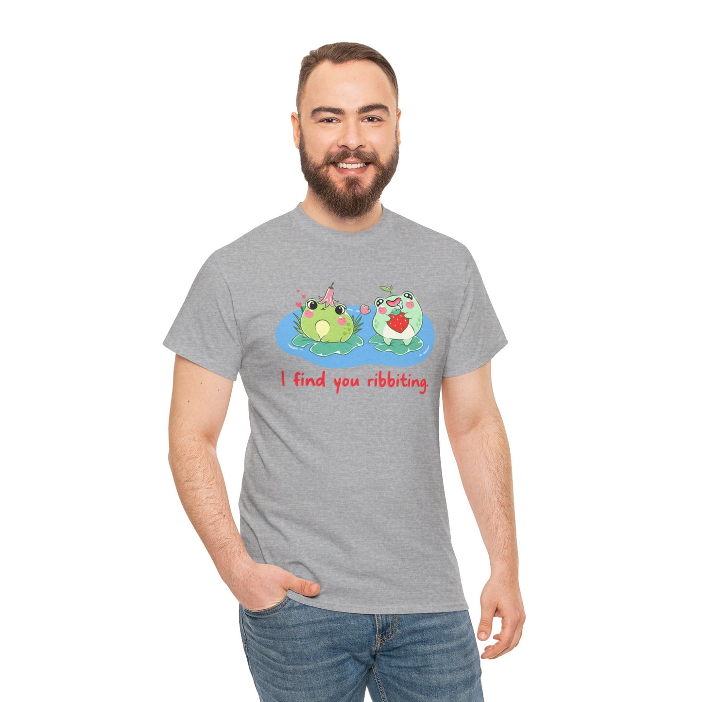 I Find You Ribbiting Frog Pun T-Shirt | Unisex Tee Shirt