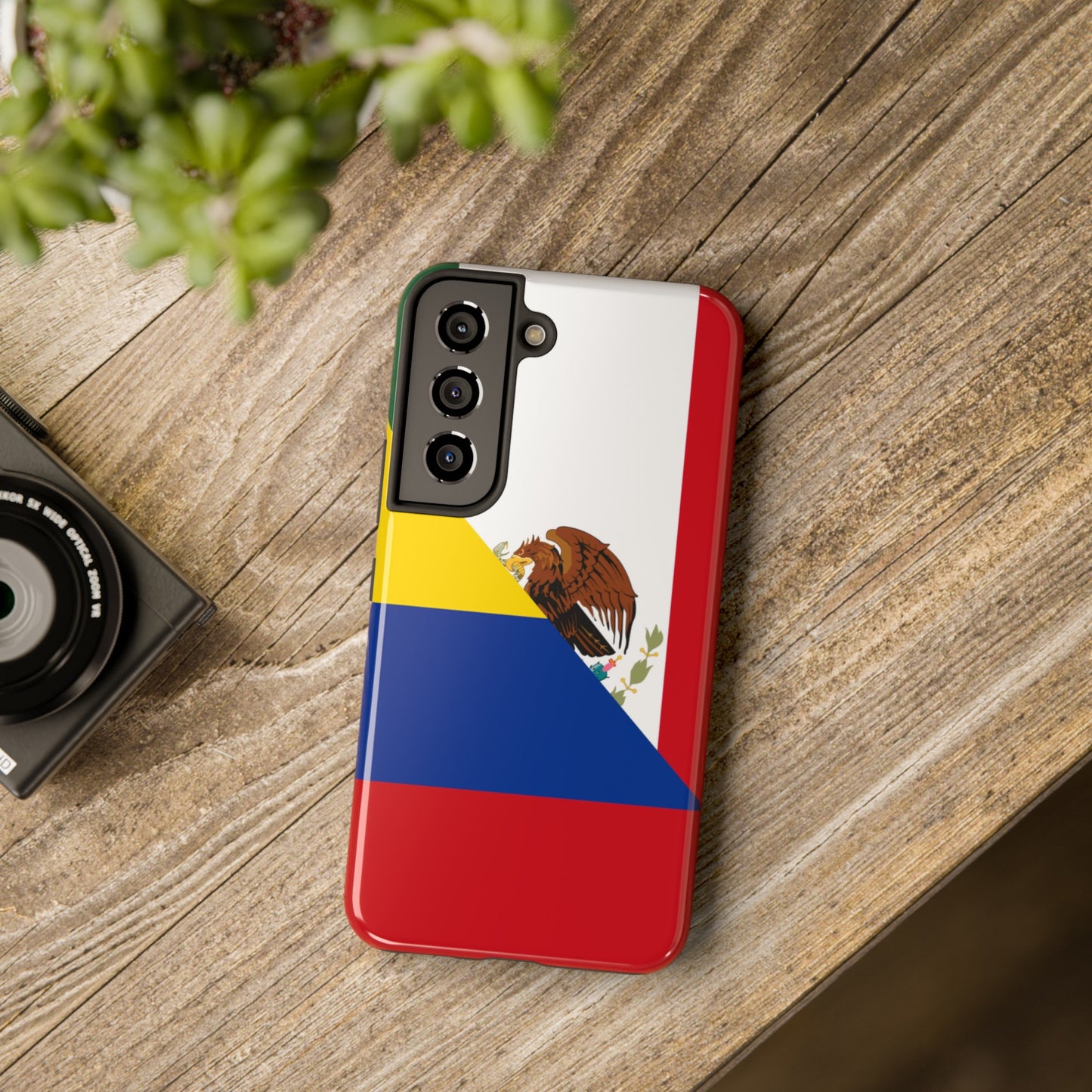 Mexican Colombian Flag Half Mexico Colombia Tough Phone Cases