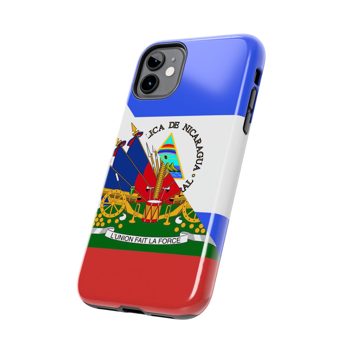 Haiti Nicaragua Flag Haitian Nicaraguan Tough Phone Cases