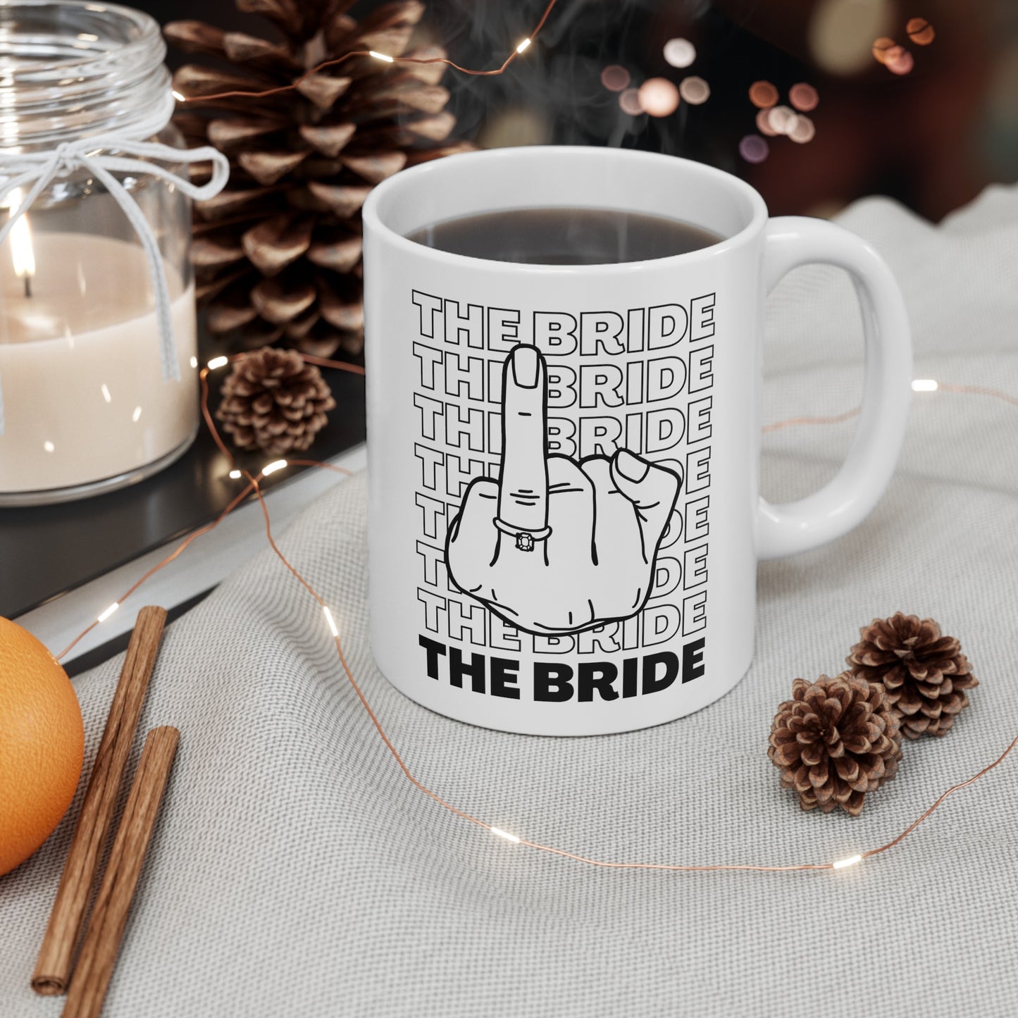 Bride Bridal Shower Fiance Bachelorette Gift Ceramic Mug 11oz, 15oz Cup