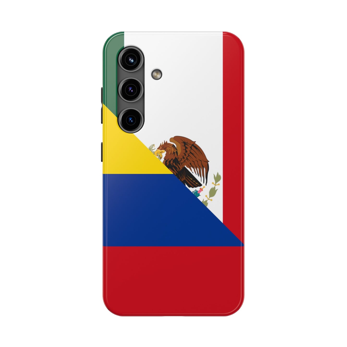 Mexican Colombian Flag Half Mexico Colombia Tough Phone Cases