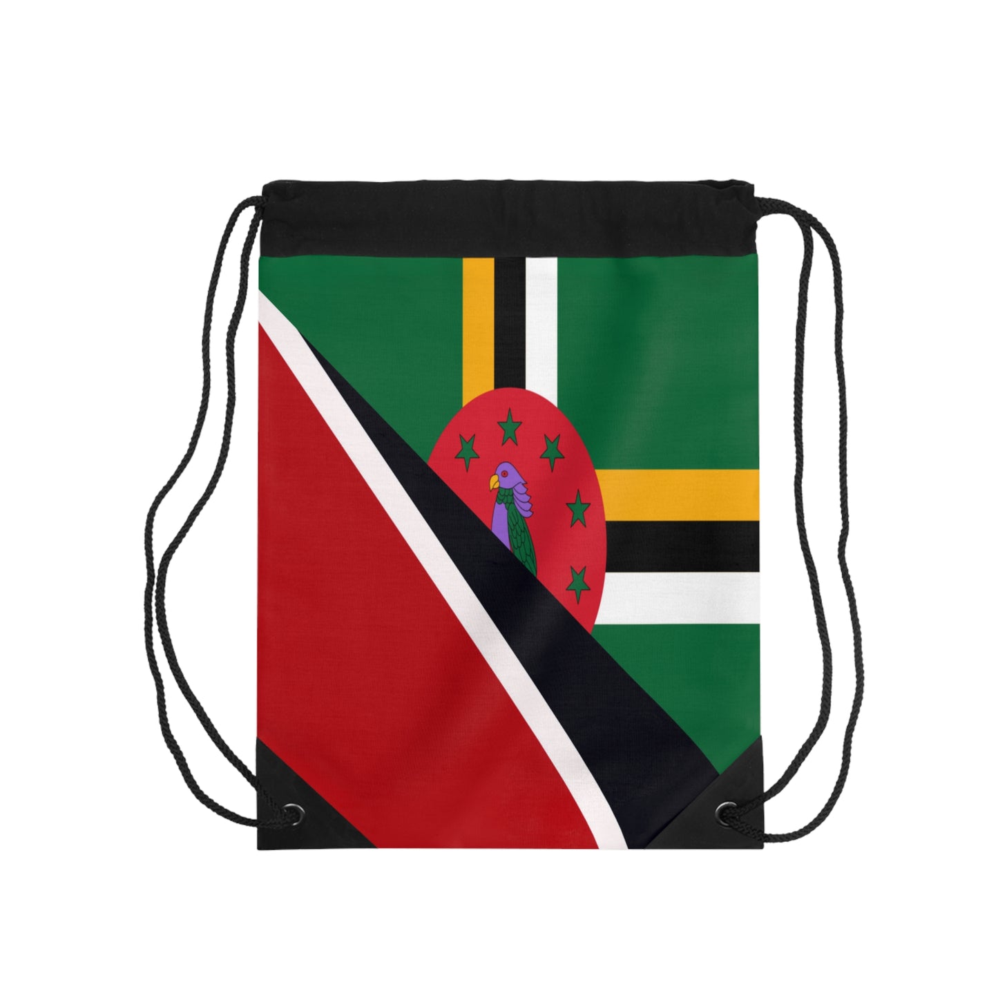 Trinidad Dominica Flag Trini Tobago Drawstring Bag