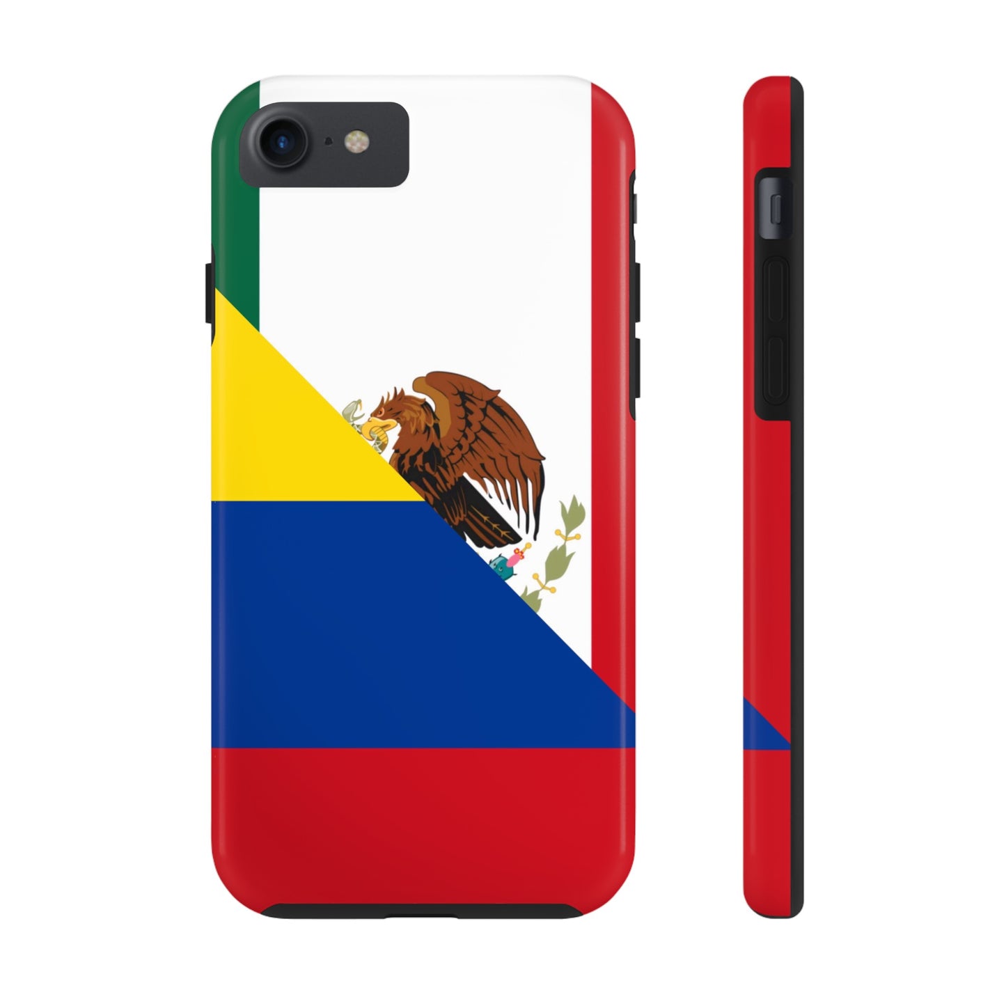 Mexican Colombian Flag Half Mexico Colombia Tough Phone Cases