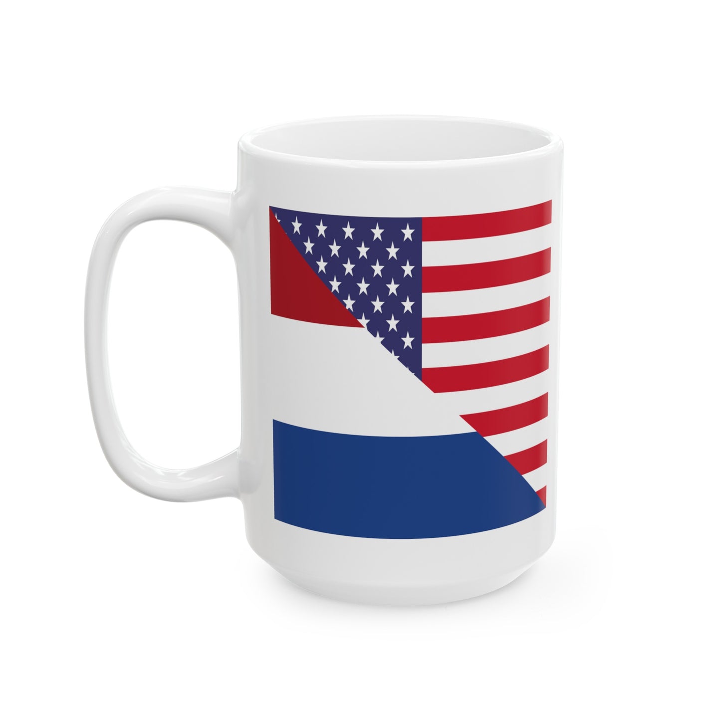 Netherlands American Flag USA Ceramic Mug 11oz, 15oz Cup