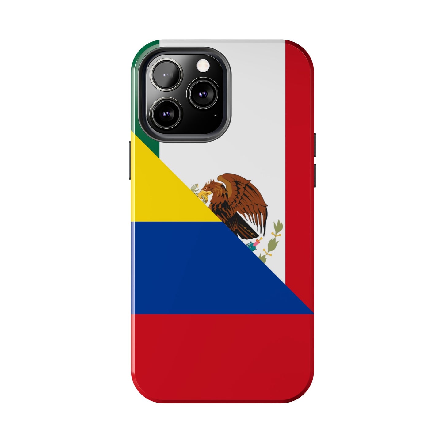 Mexican Colombian Flag Half Mexico Colombia Tough Phone Cases