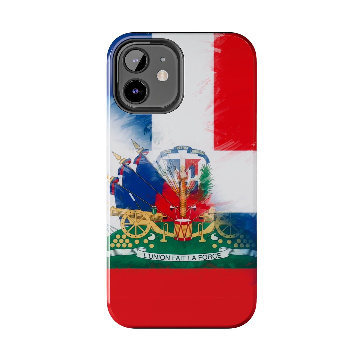 Haiti DR Flag Painted Haitian Dominican Tough Phone Cases