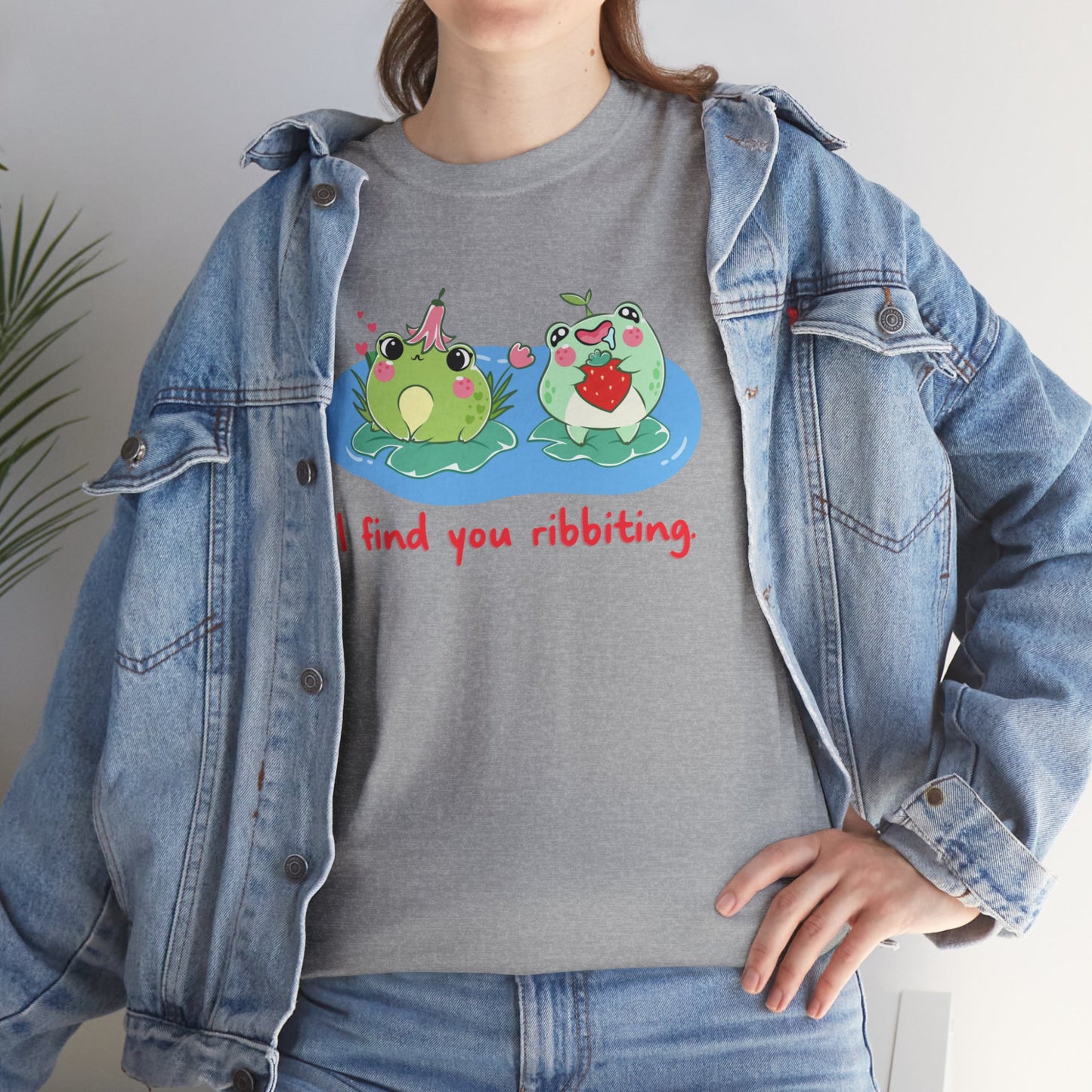 I Find You Ribbiting Frog Pun T-Shirt | Unisex Tee Shirt