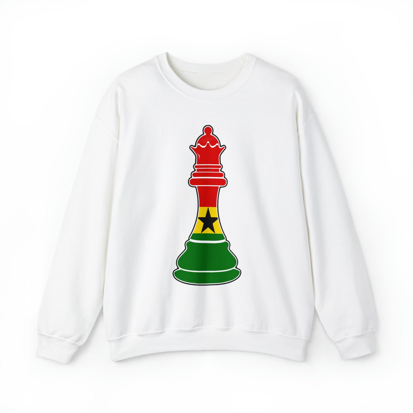 Ghanian Queen Flag Chess Piece Ghana Unisex Sweatshirt