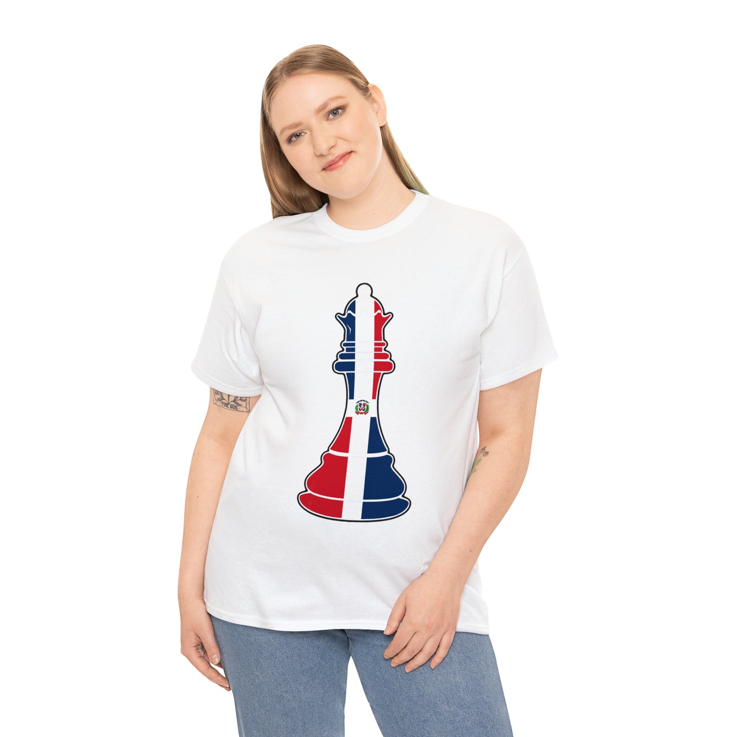 Dominican Republic Queen Flag Chess Piece DR T-Shirt | Unisex Tee Shirt