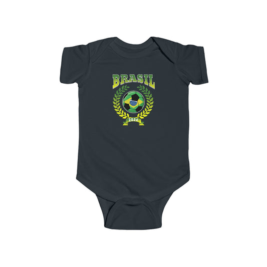 Brasil 2024 Soccer Football Championship Games Brazil Team Baby Bodysuit | Newborn Boy Girl