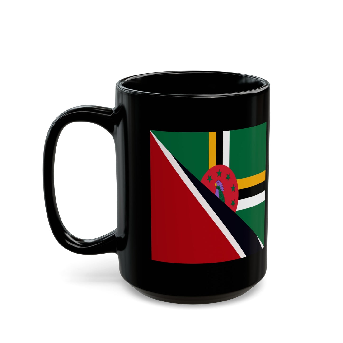 Trinidad Dominica Flag Trini Tobago Black Mug (11oz, 15oz)