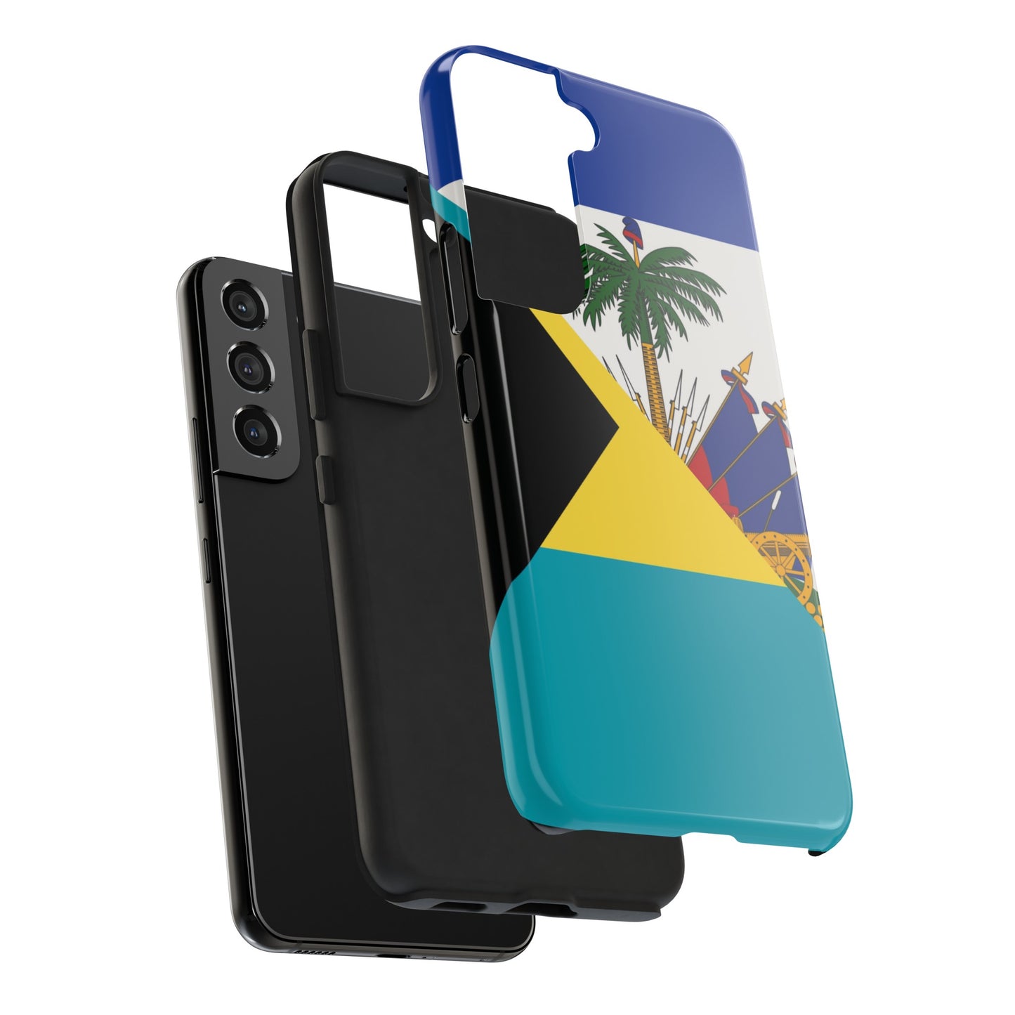 Bahamas Haiti Flag Bahamian Haitian Tough Phone Cases