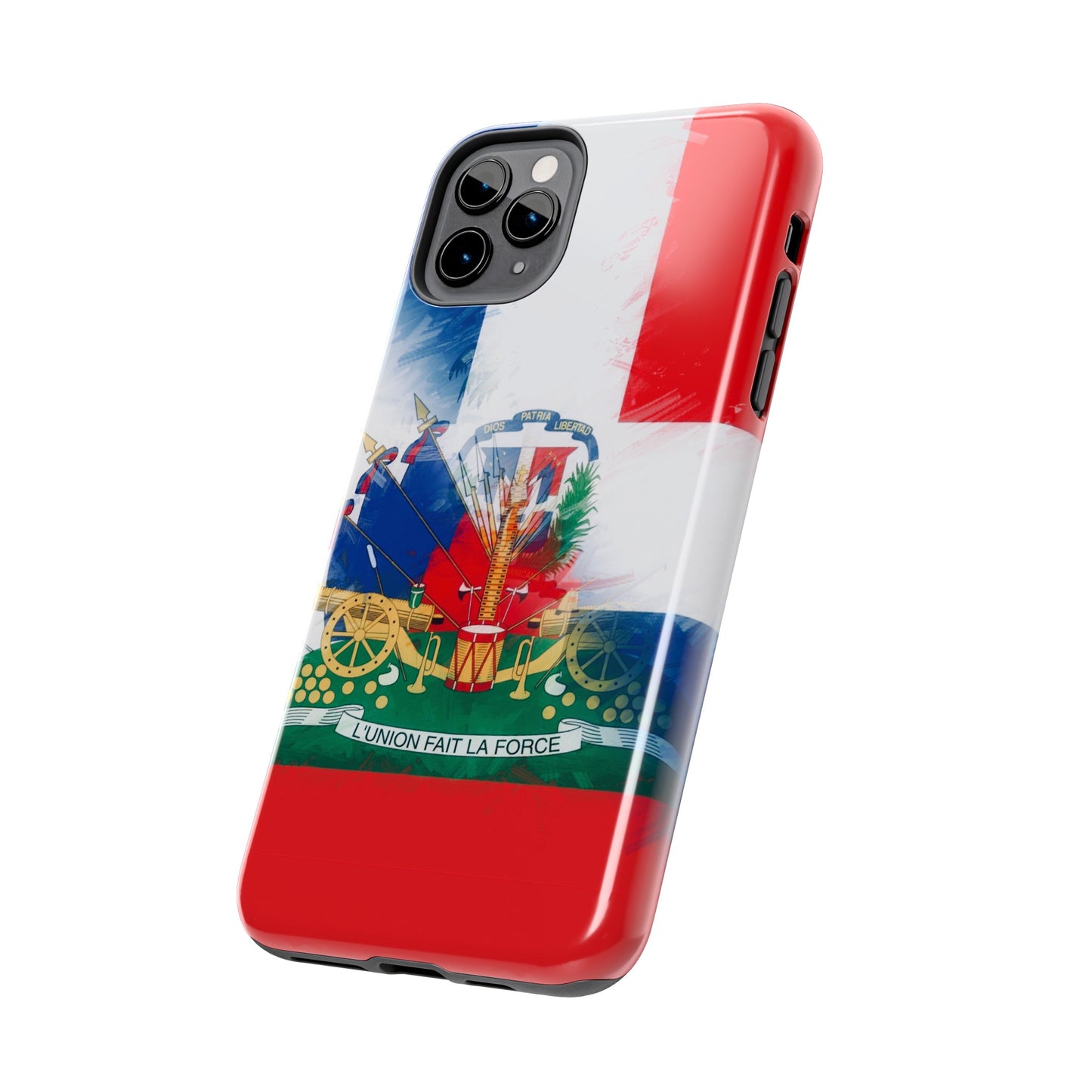 Haiti DR Flag Painted Haitian Dominican Tough Phone Cases