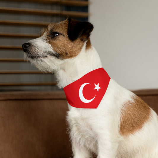Turkey Pet Bandana Collar | Turkish Flag Dog Cat Animal