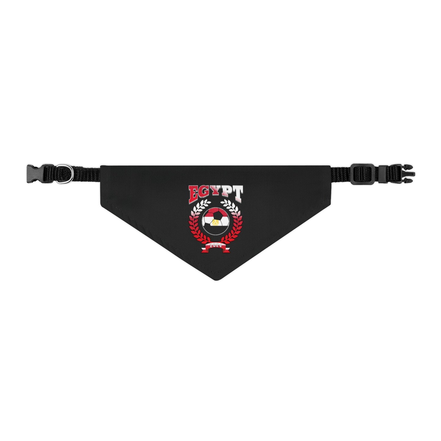 Egypt 2024 Soccer Football Championship Games Egyptian Team Pet Bandana Collar