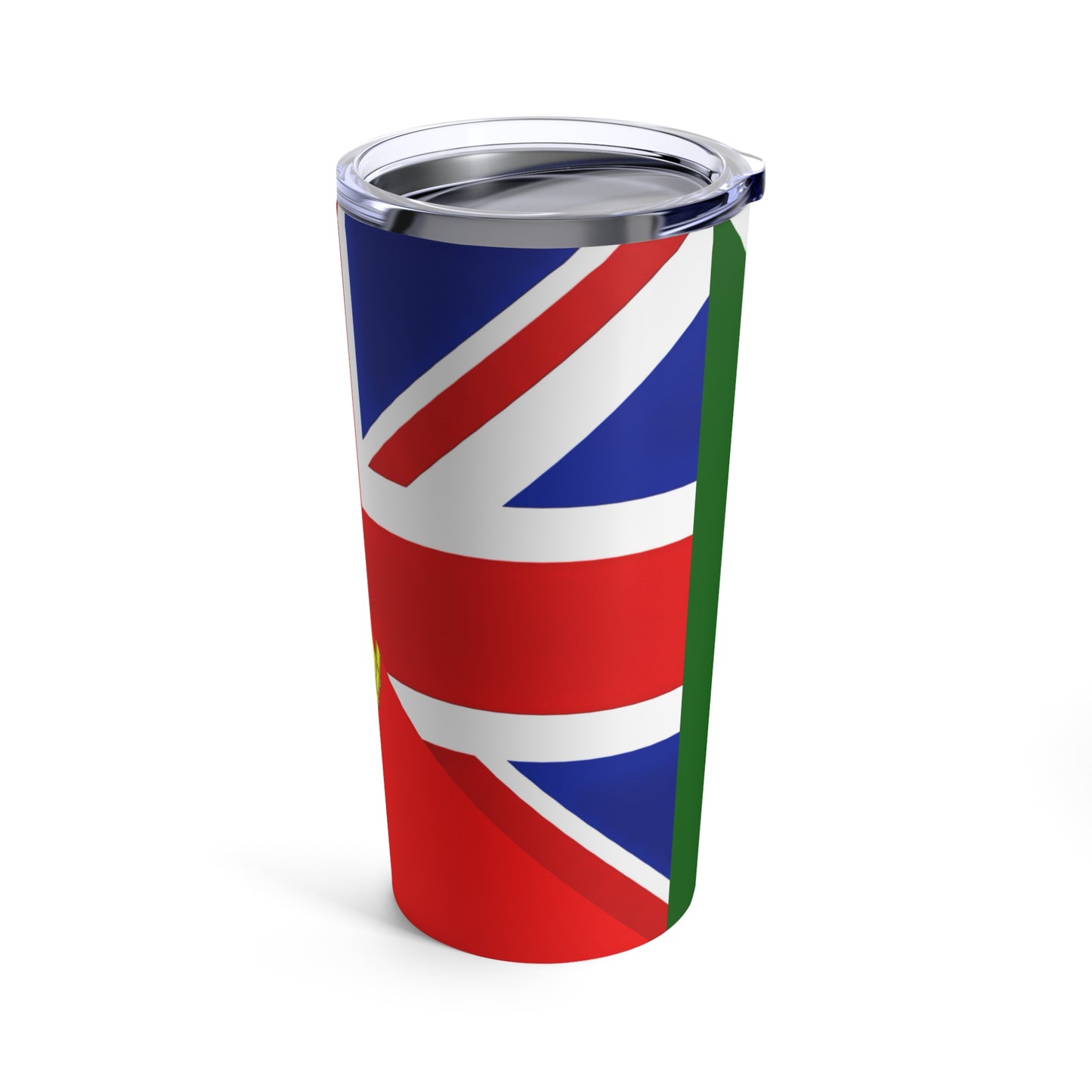 Portugues English Flag Portugal Union Jack Great Britain Tumbler 20oz Beverage Container