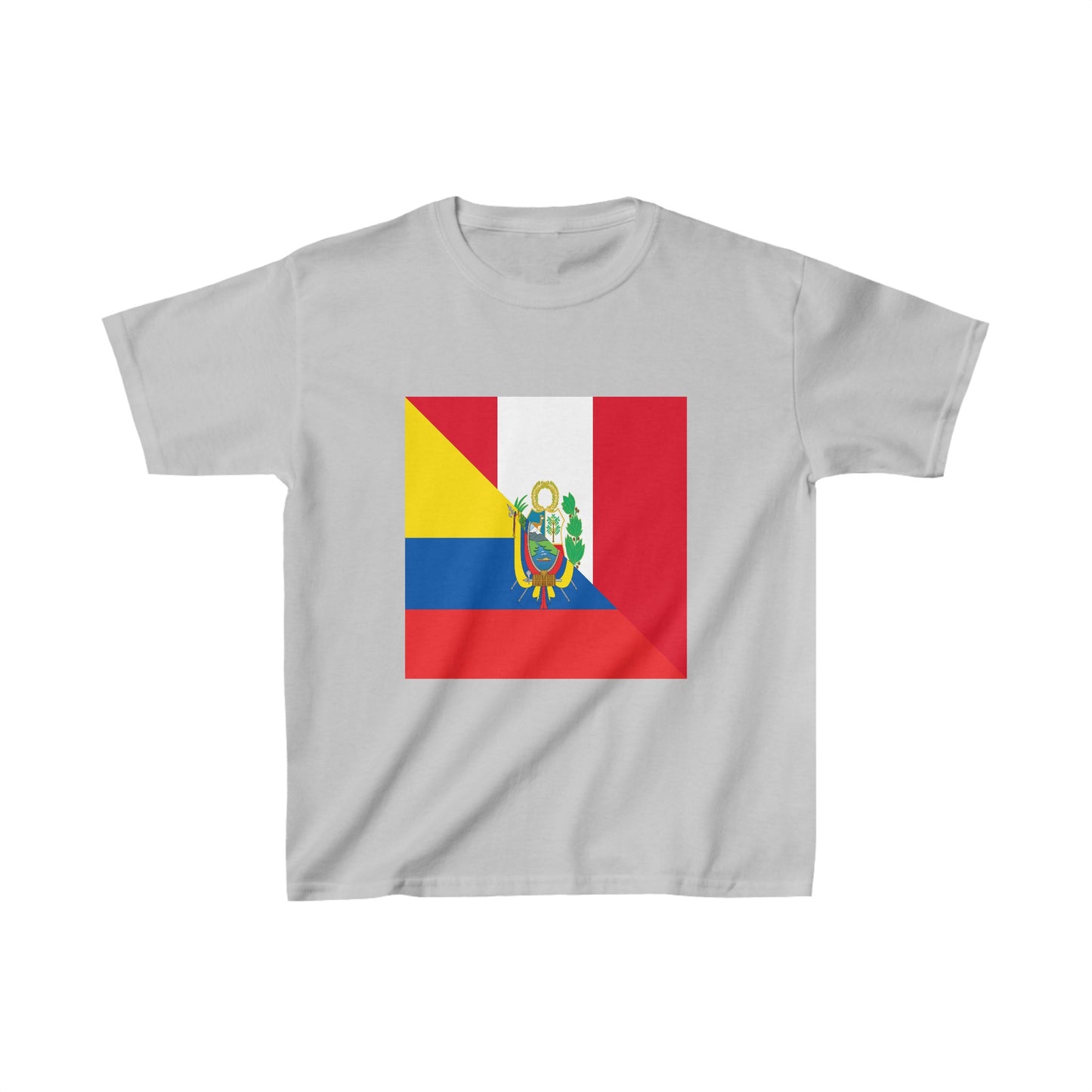Kids Peru Ecuador Flag Peruvian Ecuadorian T-Shirt | Unisex Tee Shirt
