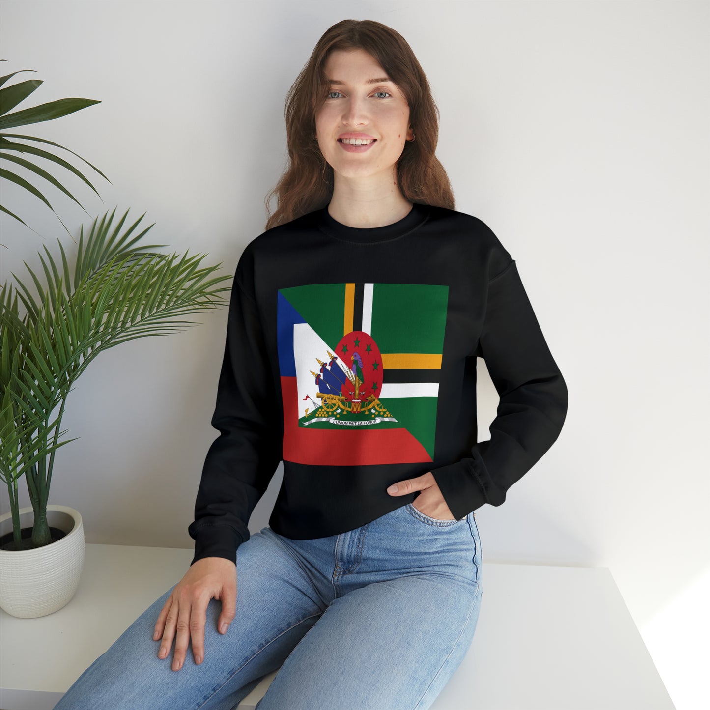 Dominica Haiti Flag Dominican Haitian Unisex Sweatshirt