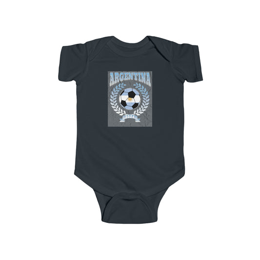 Argentina 2024 Soccer Football Championship Games Argentinian Team Baby Bodysuit | Newborn Boy Girl