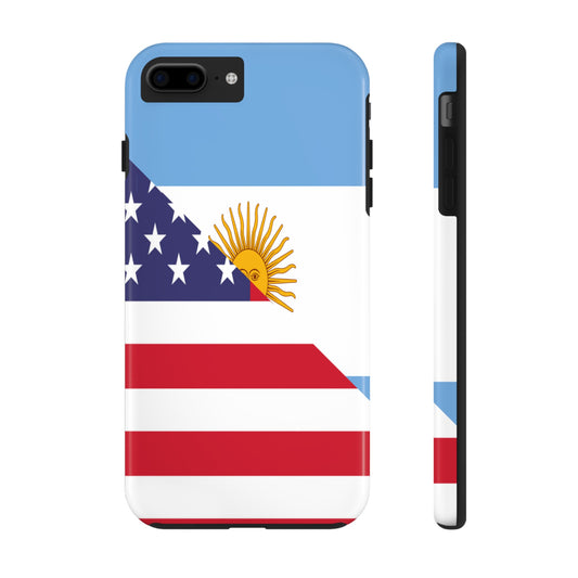 Argentina American Flag Argentinian USA Half Tough Phone Cases