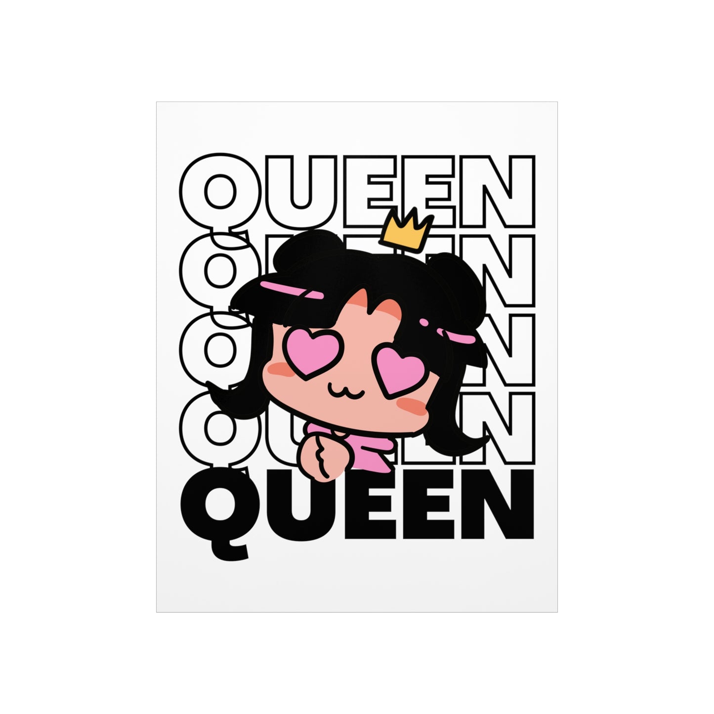 Anime Queen Royalty Crown Premium Matte Poster