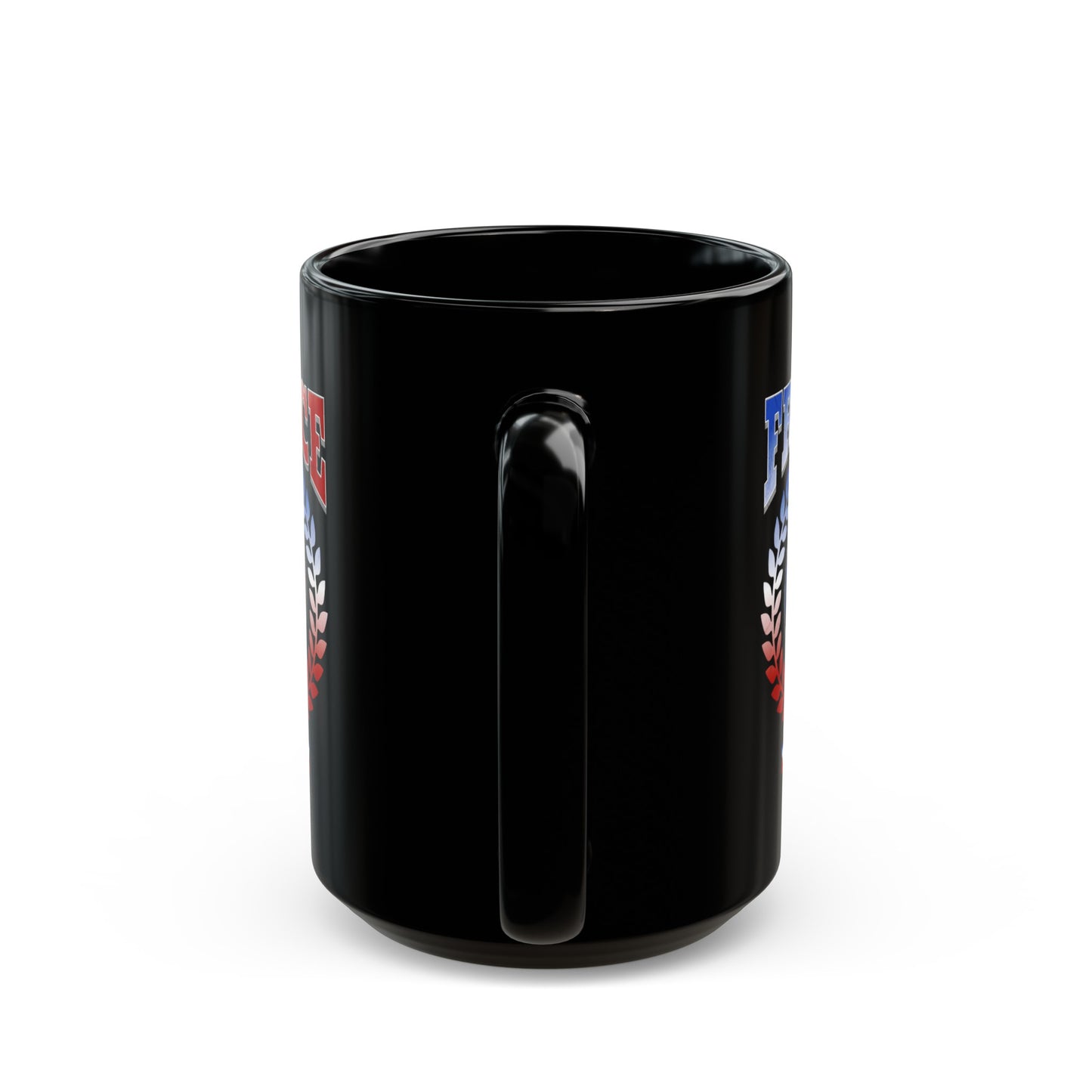 France 2024 Soccer Football Championship Games French Team Black Mug (11oz, 15oz)