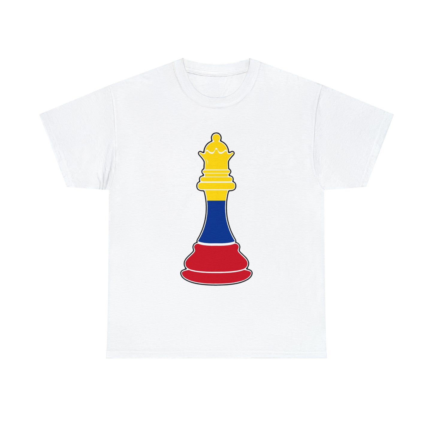 Colombian Queen Flag Chess Piece Colombia T-Shirt | Unisex Tee Shirt