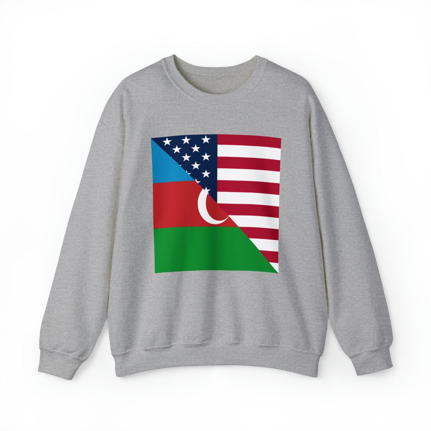 Azerbaijan American Flag USA Unisex Sweatshirt