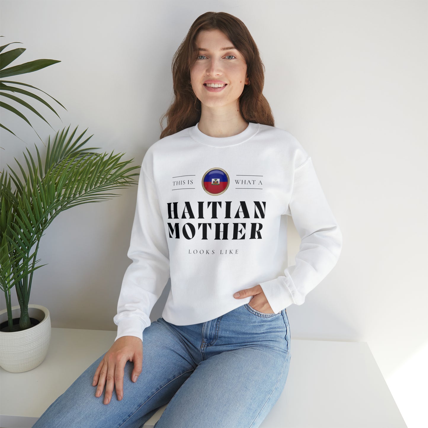 Haitian Mother Looks Like Mothers Day Haiti 2 Unisex Sweatshirt