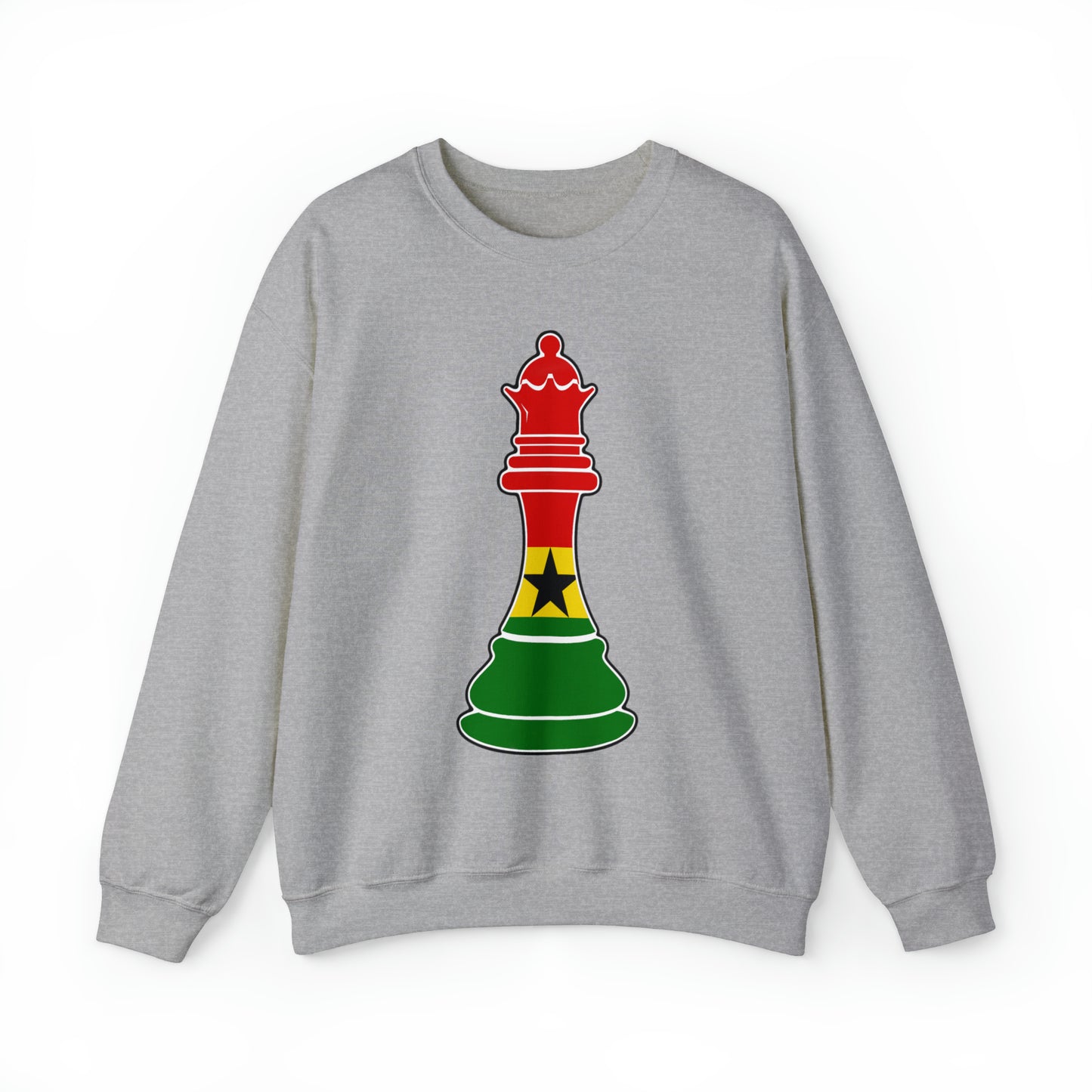 Ghanian Queen Flag Chess Piece Ghana Unisex Sweatshirt