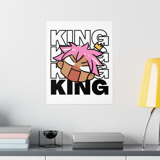 Anime King Royalty Crown Premium Matte Poster