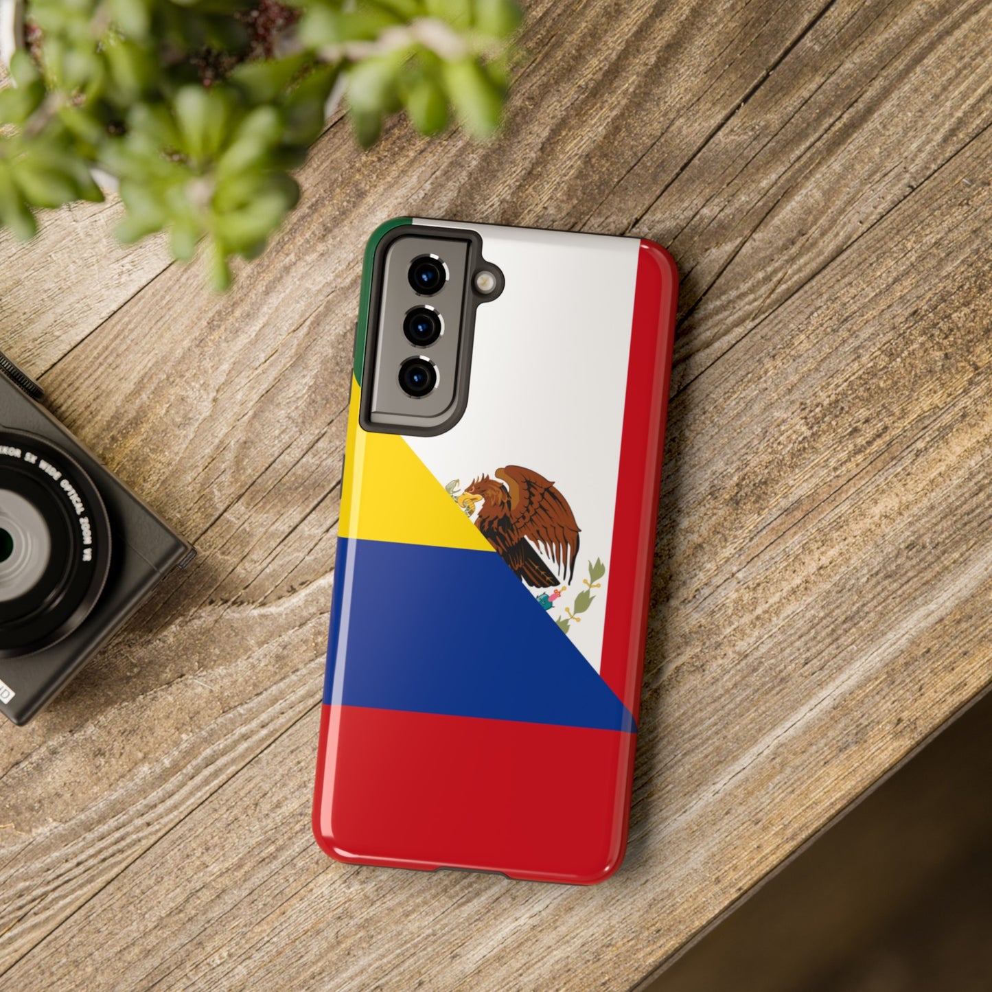 Mexican Colombian Flag Half Mexico Colombia Tough Phone Cases