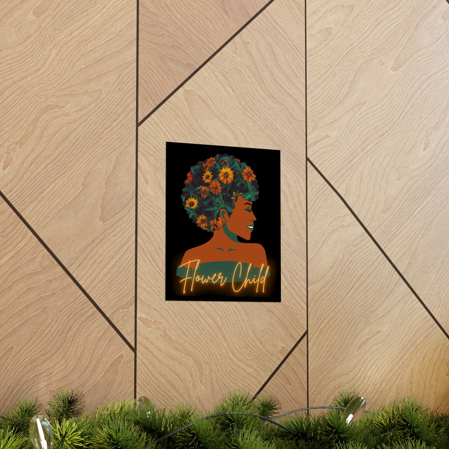 Flower Child |Earth Lady  Premium Matte Poster