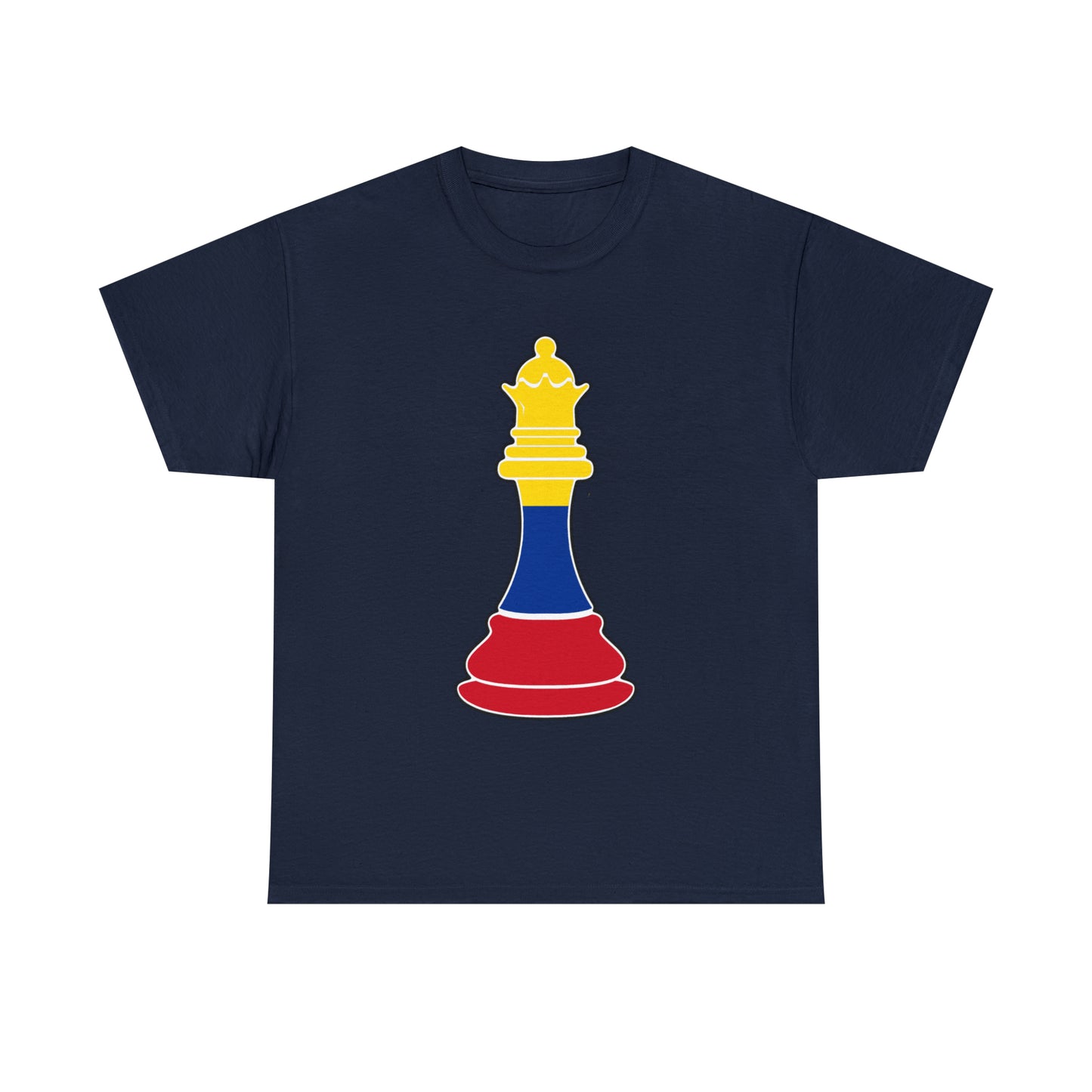 Colombian Queen Flag Chess Piece Colombia T-Shirt | Unisex Tee Shirt